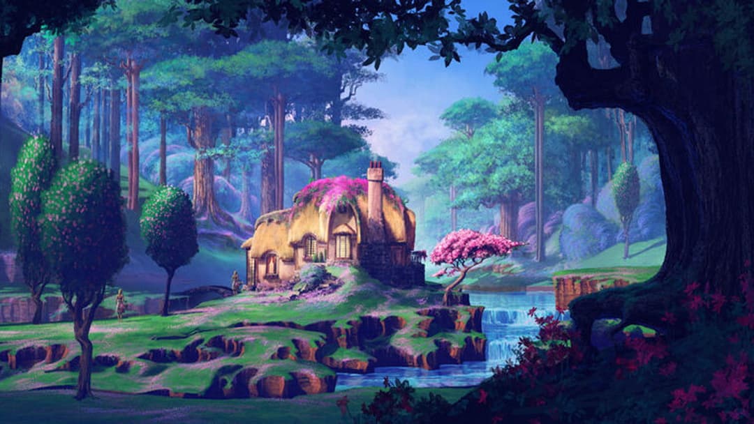 Barbie and the Diamond Castle backdrop 6