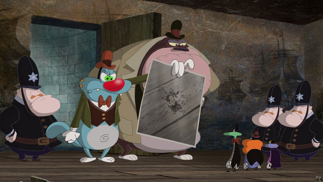 Oggy und die Kakerlaken backdrop 14