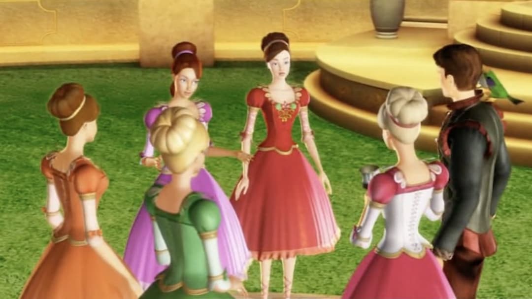 Barbie in the 12 Dancing Princesses backdrop 13