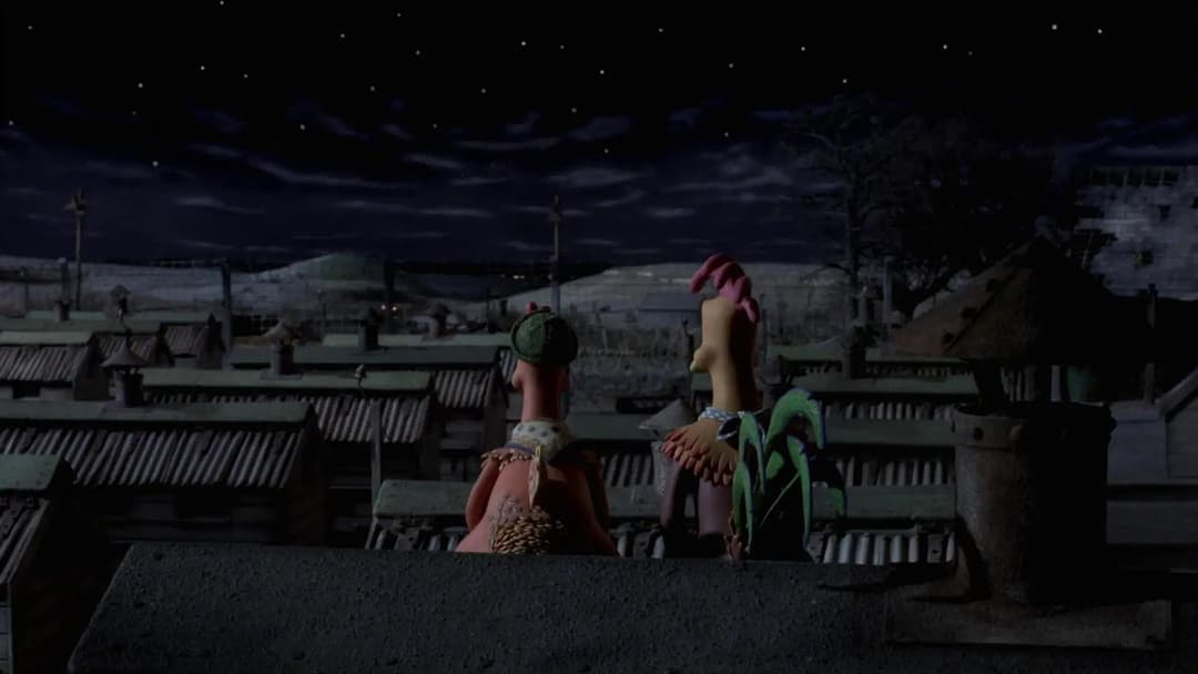 Chicken Run - Hennen rennen backdrop 18