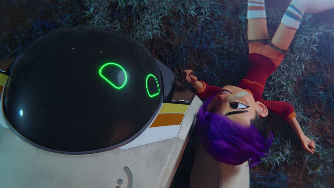 Das Mädchen und ihr Roboter backdrop 8