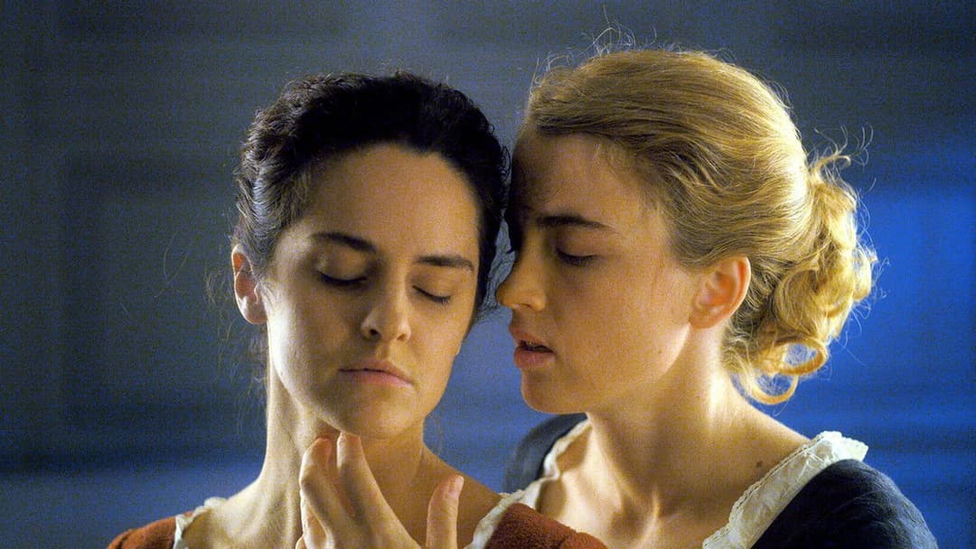 Porträt einer jungen Frau in Flammen backdrop 17