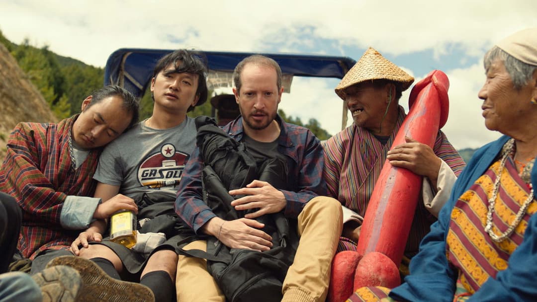 Was will der Lama mit dem Gewehr? backdrop 6