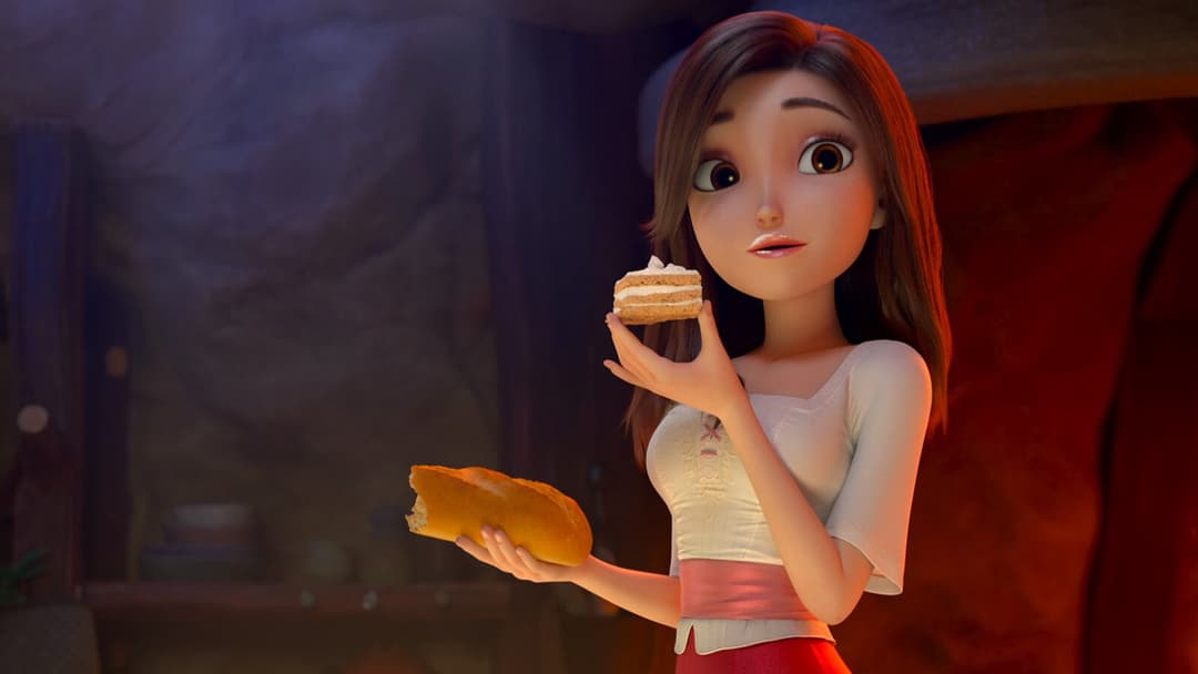 Червоні черевички та семеро гномів backdrop 7