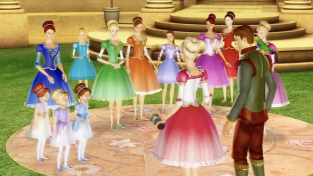 Barbie in the 12 Dancing Princesses backdrop 11