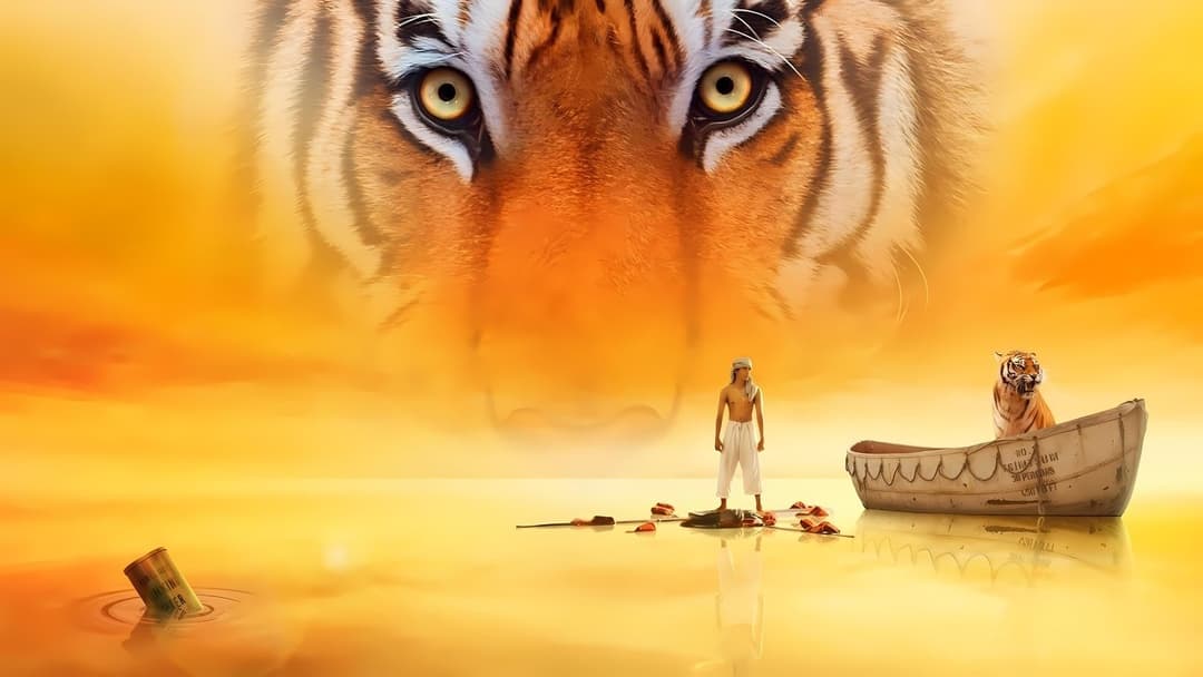 Life of Pi - Schiffbruch mit Tiger backdrop 4