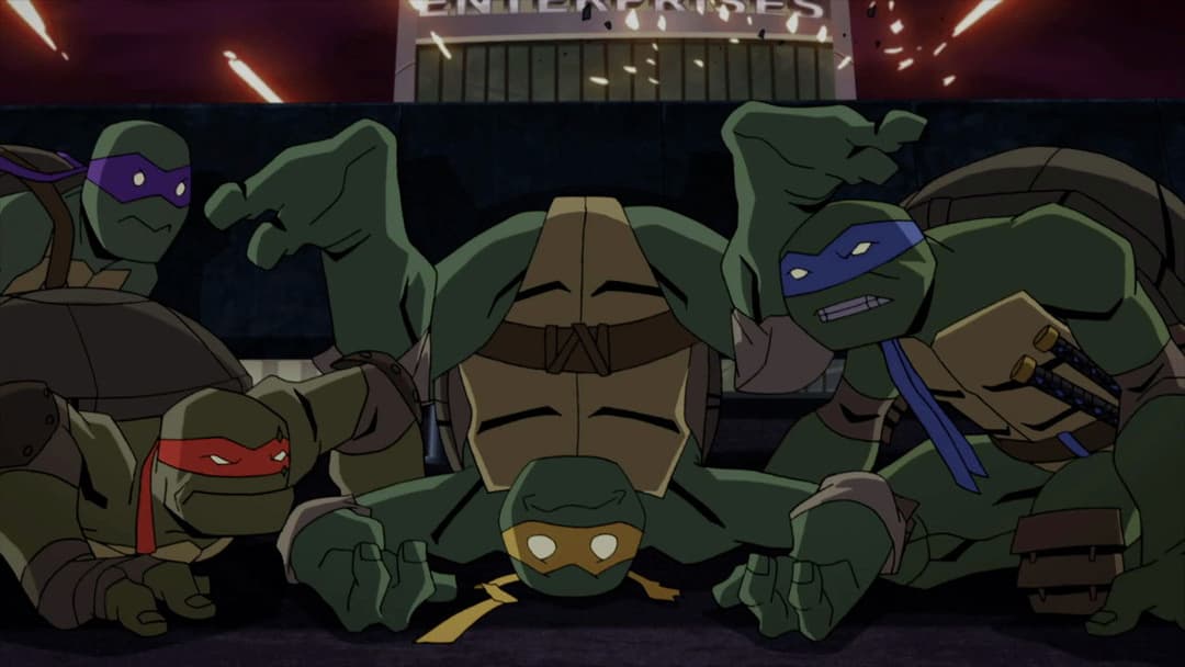 Batman vs. Teenage Mutant Ninja Turtles backdrop 14