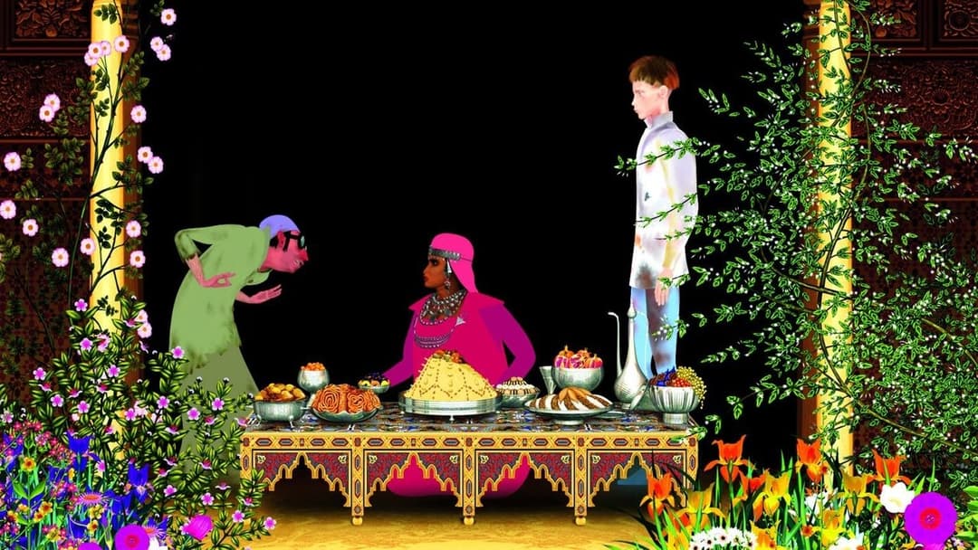 Azur und Asmar backdrop 20