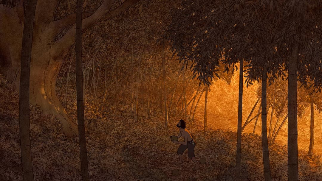 Die rote Schildkröte backdrop 7