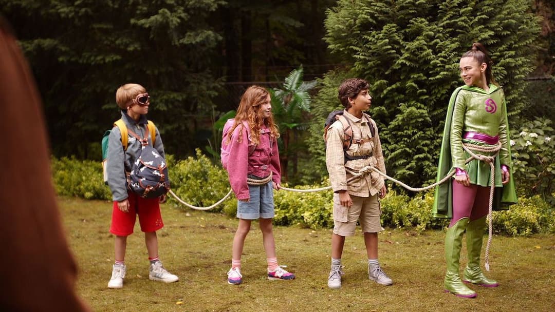 Superjuffie in de jungle backdrop 3