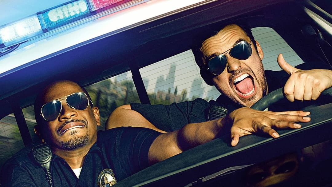Let's be Cops - Die Party Bullen backdrop 3