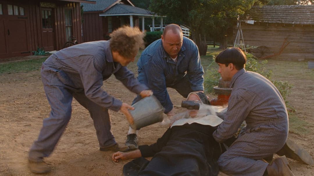 Die Stooges - Drei Vollpfosten drehen ab backdrop 16