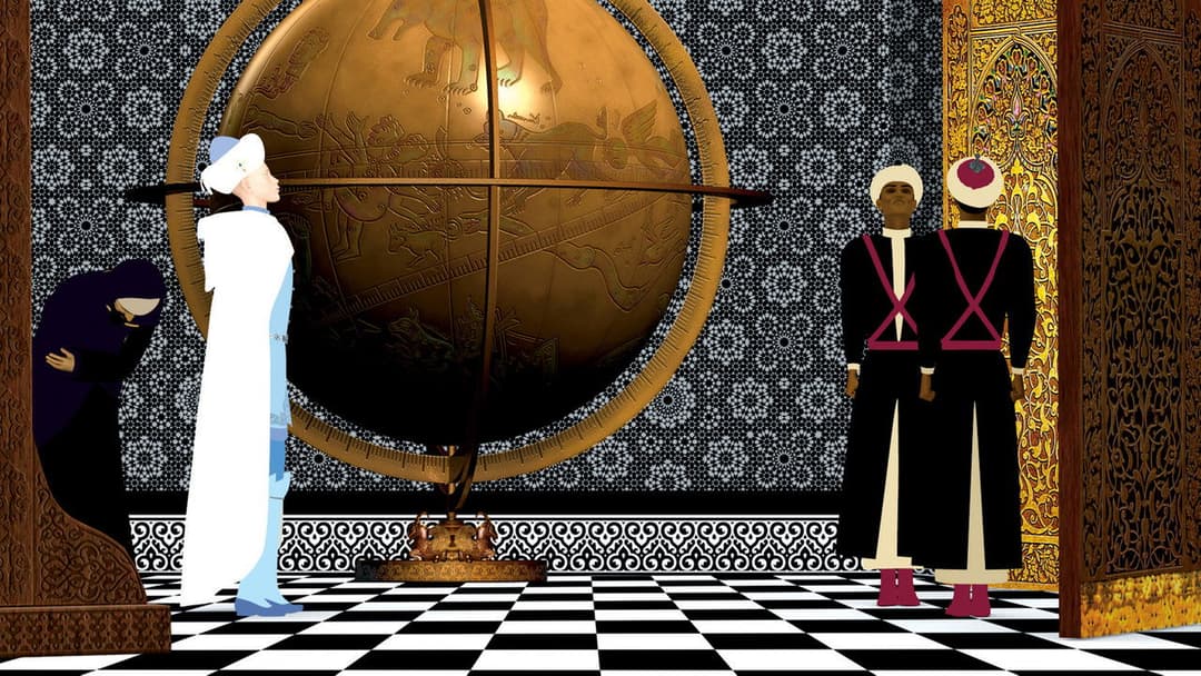 Azur und Asmar backdrop 2