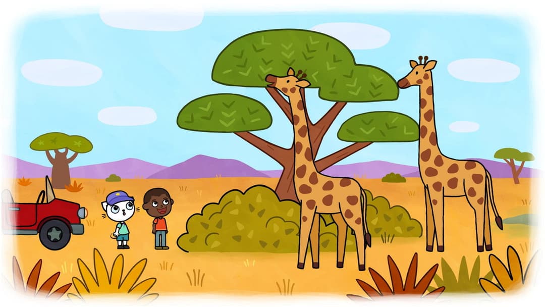 Kicia Kocia w podróży backdrop 3