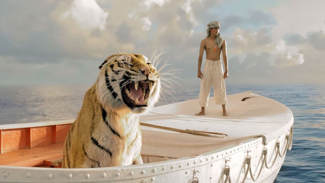 Life of Pi - Schiffbruch mit Tiger backdrop 2