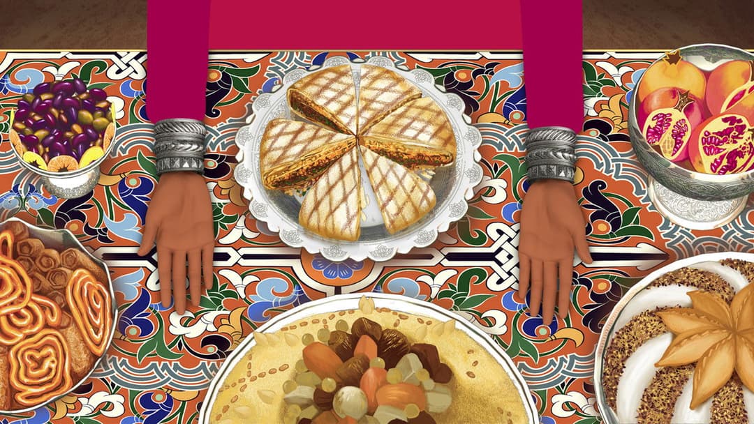 Azur und Asmar backdrop 16